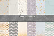 Dusty Shimmer Pastel & Foil Patterns