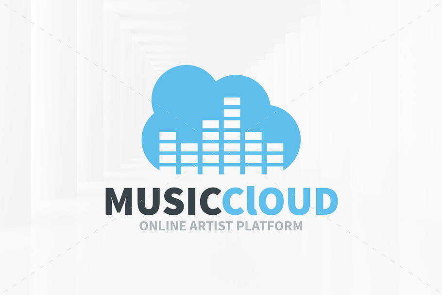 Music Cloud Logo Template