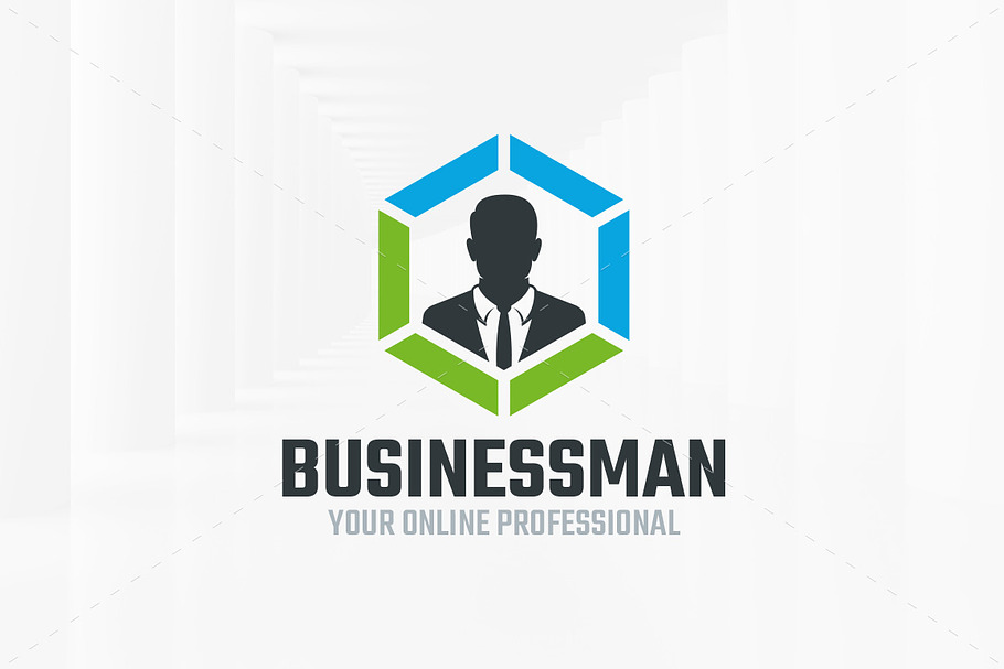 Business Man Logo Template