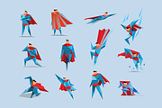 Vector superman icons 