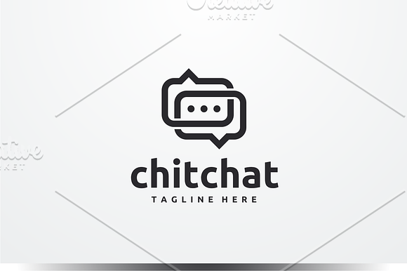 Chat Logo in Logo Templates - product preview 2