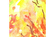 Watercolor autumn abstract texture
