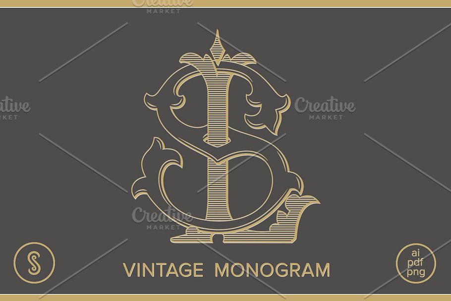 LS Monogram SL Monogram in Logo Templates - product preview 8