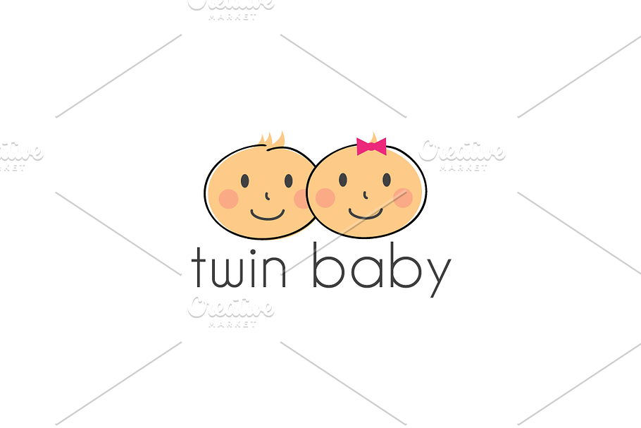 Twin Baby Logo