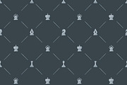 Luxury pattern with chess symbols