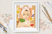 Facial massage treatment in spa