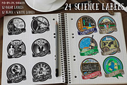 Education and science. Badges set