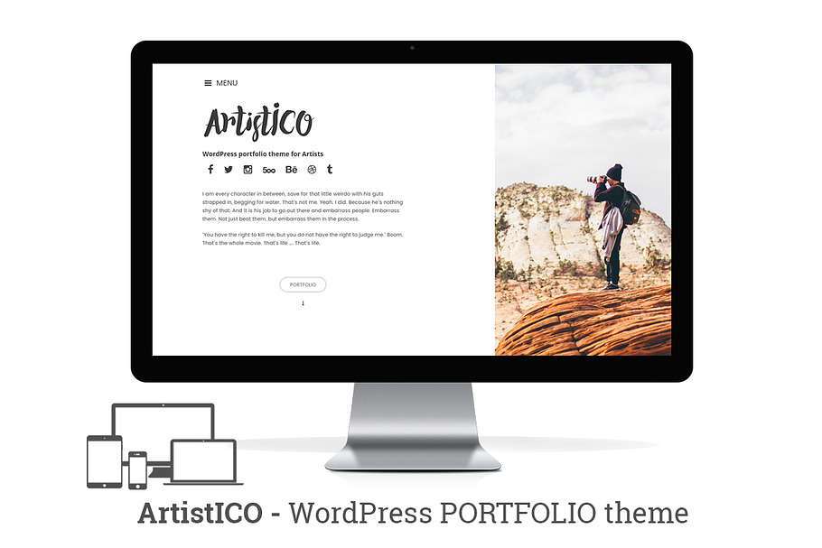 ArtistICO - Wordpress Theme in WordPress Portfolio Themes - product preview 8