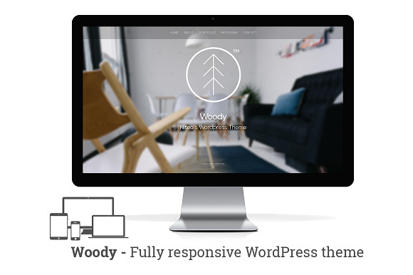 Woody - Minimal portfolio WP theme in WordPress Portfolio Themes - product preview 2