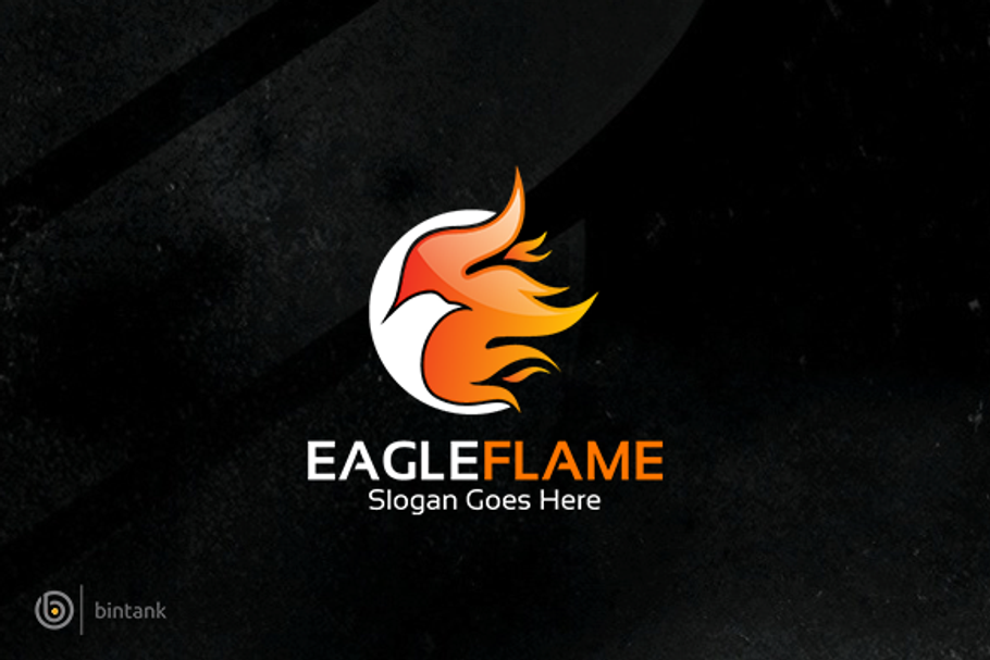 Eagle Flame Logo in Logo Templates - product preview 8