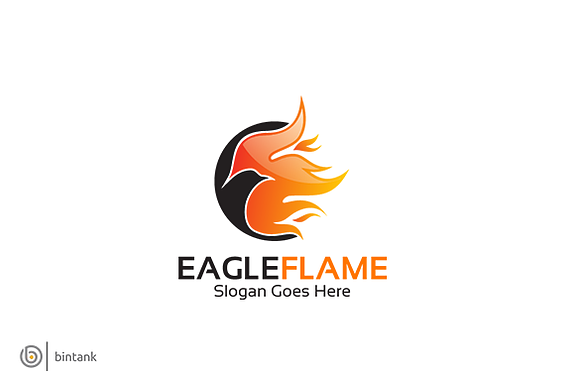 Eagle Flame Logo in Logo Templates - product preview 1