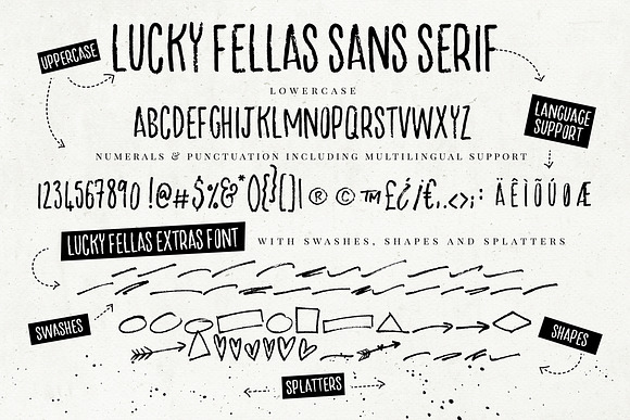 Lucky Fellas Brush Script + Extras in Brush Fonts - product preview 15