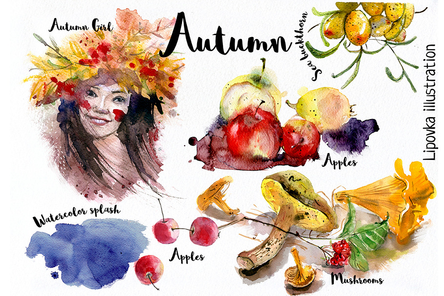 Autumn watercolor