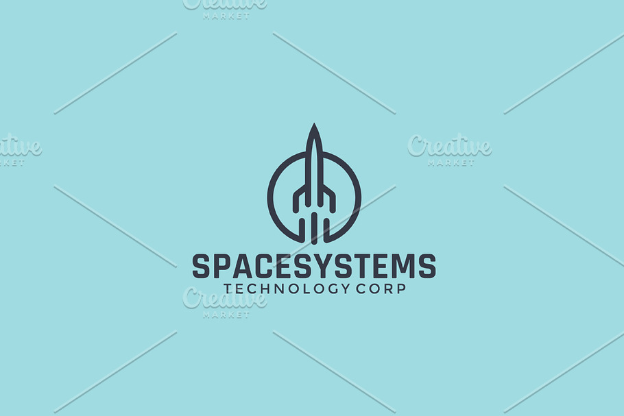Spaceship Logo Template (3)