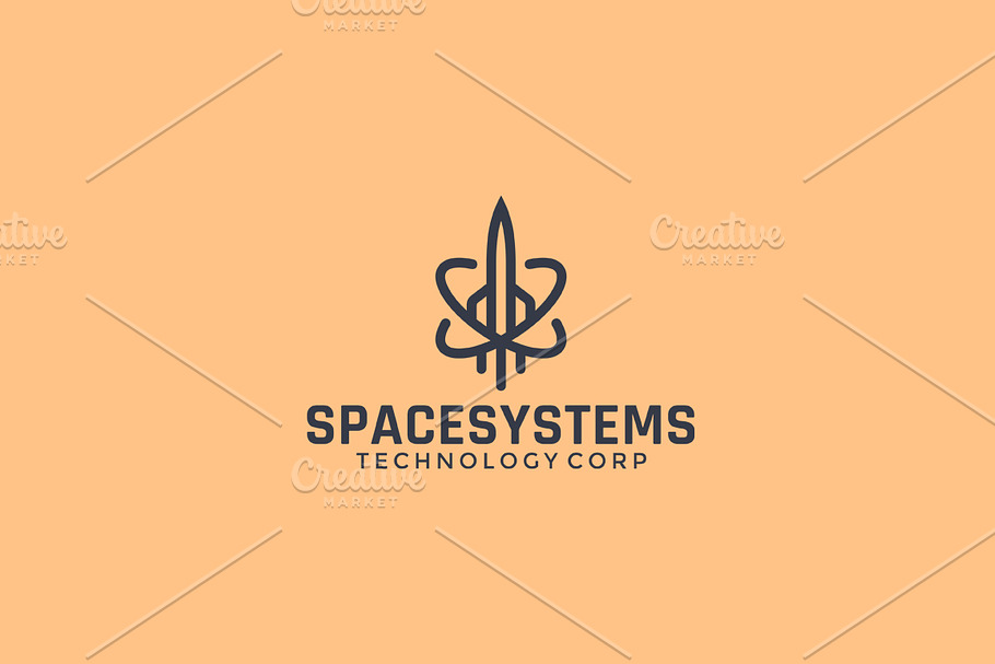 Spaceship Logo Template (4)