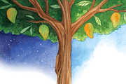 Tree of Night and Day Illustration