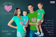 Happy Family T-Shirt Mock-Up