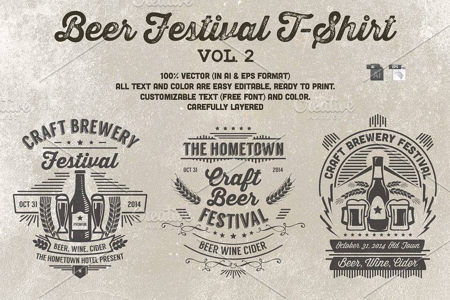 Beer Festival T-Shirt Vol. 2 in Templates - product preview 8