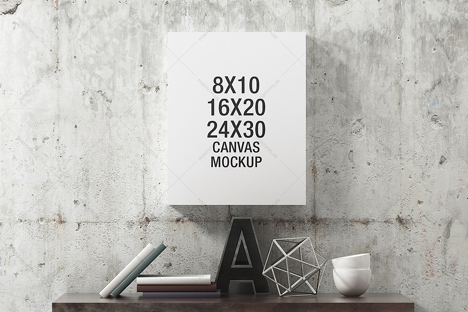 Canvas Mockup Industrial - Portrait in Print Mockups - product preview 8