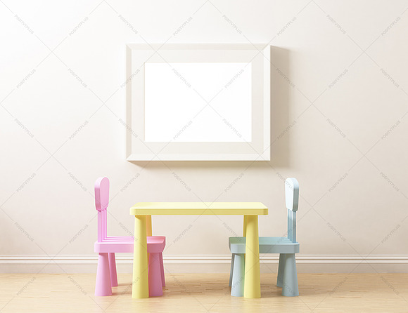 Frame Mockup Nursery Theme in Print Mockups - product preview 3