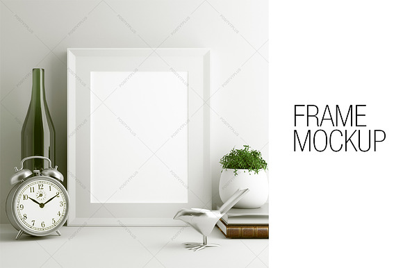 White Frame Mockup in Print Mockups - product preview 1