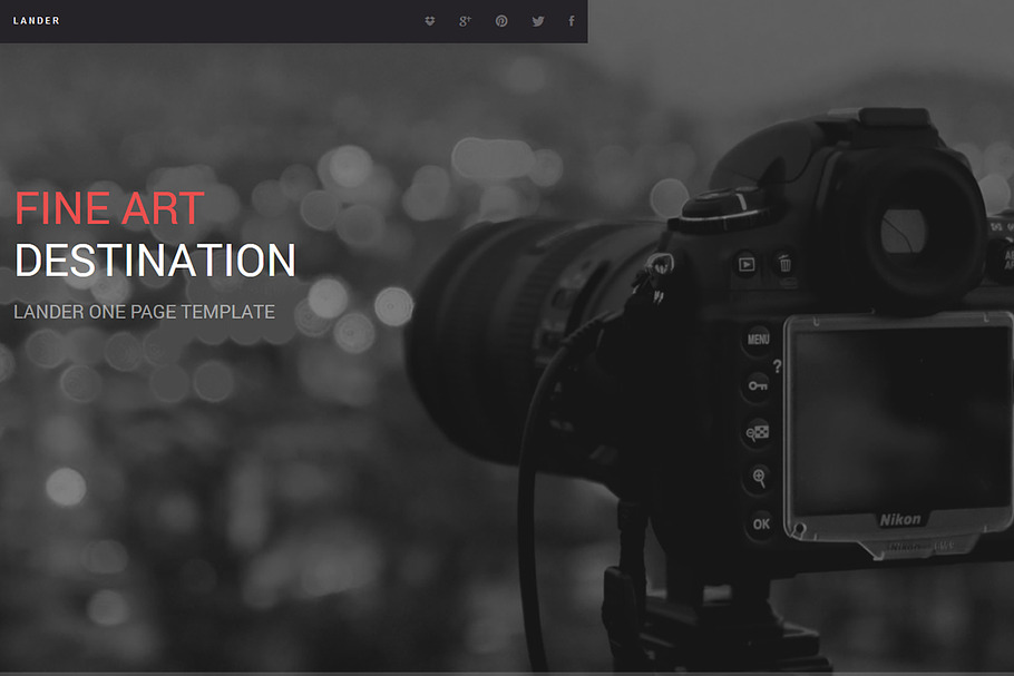 Lander - 10 One-Page Templates in HTML/CSS Themes - product preview 8