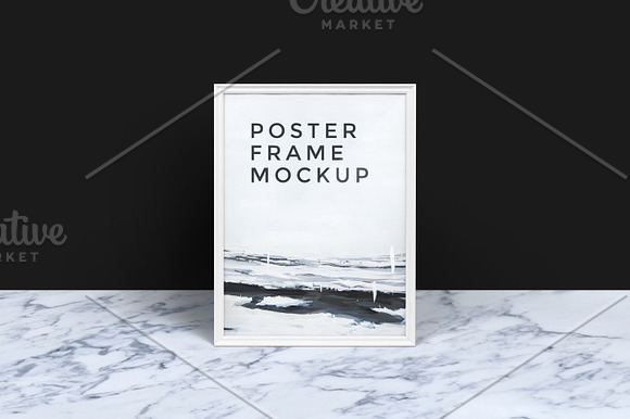 Poster Frame Mockup in Print Mockups - product preview 6