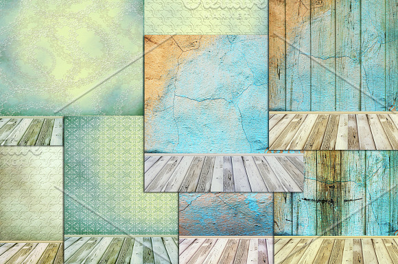 8 SABBY CHIC PHOTO BACKGROUNDS in Textures - product preview 1