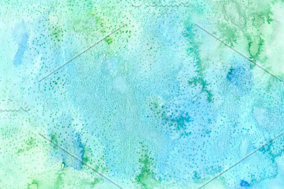 Five abstract aquarelle backgrounds in Textures - product preview 2