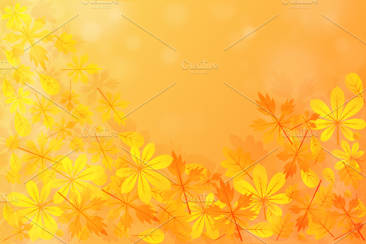 Autumn Leafs Background in Illustrations - product preview 8
