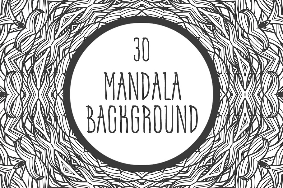 30 mandala backgrounds in Patterns - product preview 8