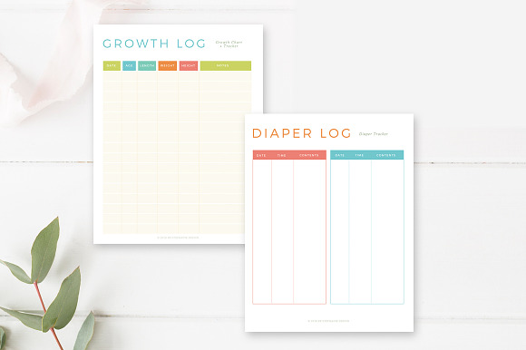 Newborn Planning Kit Printables in Flyer Templates - product preview 4