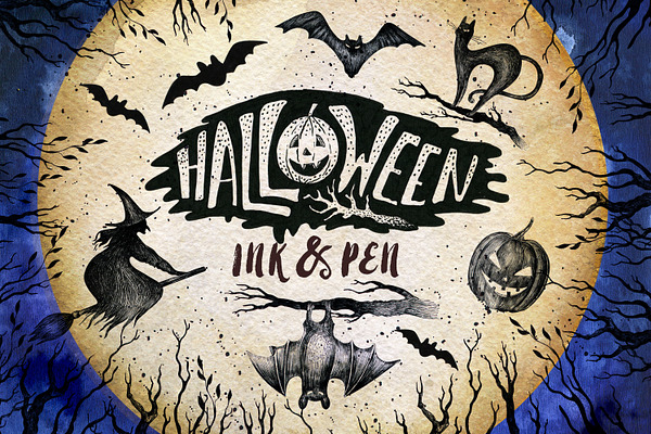 Halloween Ink & Pen Collection