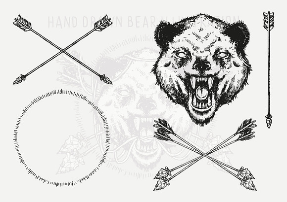 Bear Vector Illustration in Illustrations - product preview 2