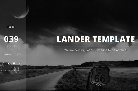 Lander - 10 One-Page Templates in HTML/CSS Themes - product preview 4