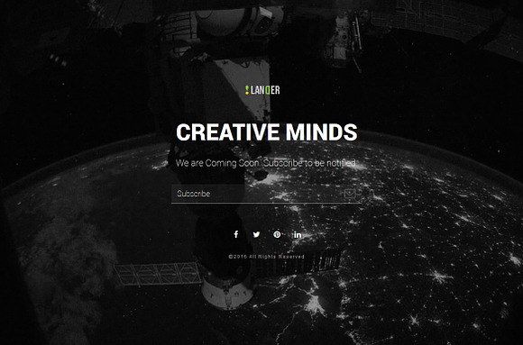 Lander - 10 One-Page Templates in HTML/CSS Themes - product preview 5