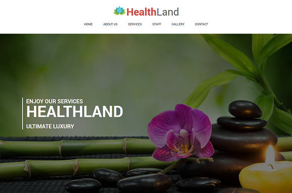 Healthland - Responsive One Page Spa in HTML/CSS Themes - product preview 1