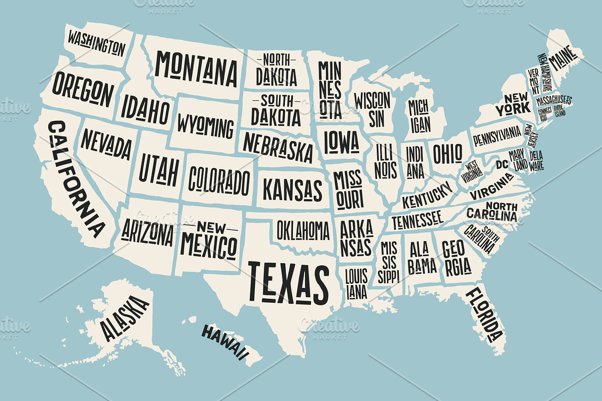 Map of United States of America in Illustrations - product preview 8