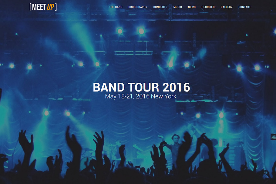 Meetup - Meeting Music Band Template in HTML/CSS Themes - product preview 8