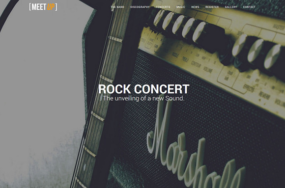 Meetup - Meeting Music Band Template in HTML/CSS Themes - product preview 2