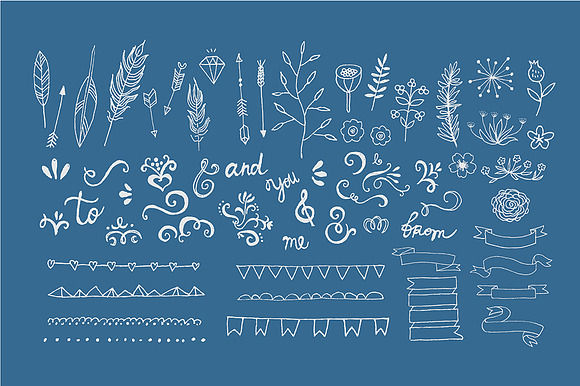 Freehand Vector Decor Pack in Illustrations - product preview 1