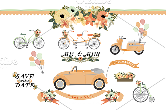 Wedding Wheels in Illustrations - product preview 1