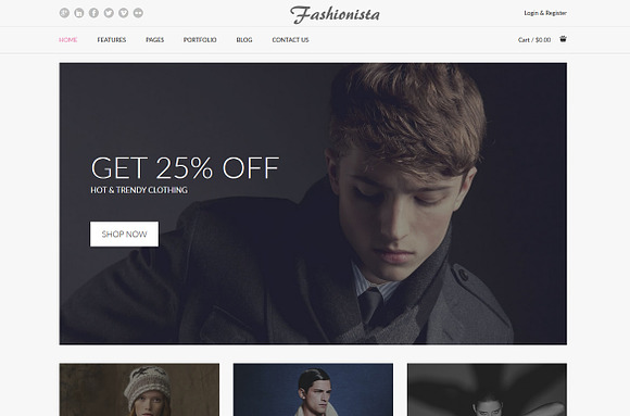 Fashionista - Fashion Ecommerce in HTML/CSS Themes - product preview 1