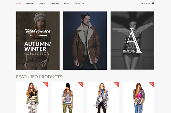 Fashionista - Fashion Ecommerce in HTML/CSS Themes - product preview 2
