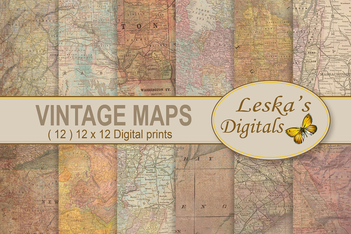 Maps Digital Background in Textures - product preview 8