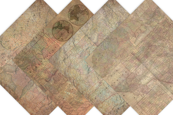 Maps Digital Background in Textures - product preview 3