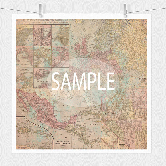 Maps Digital Background in Textures - product preview 4