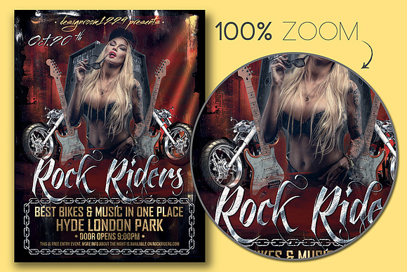 Rock Riders Flyer Template in Flyer Templates - product preview 1