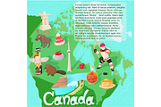 Canada map travel