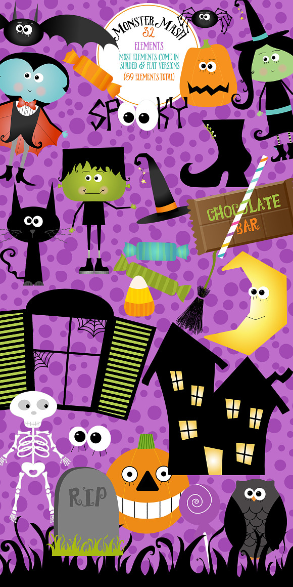 Halloween Elements in Illustrations - product preview 1